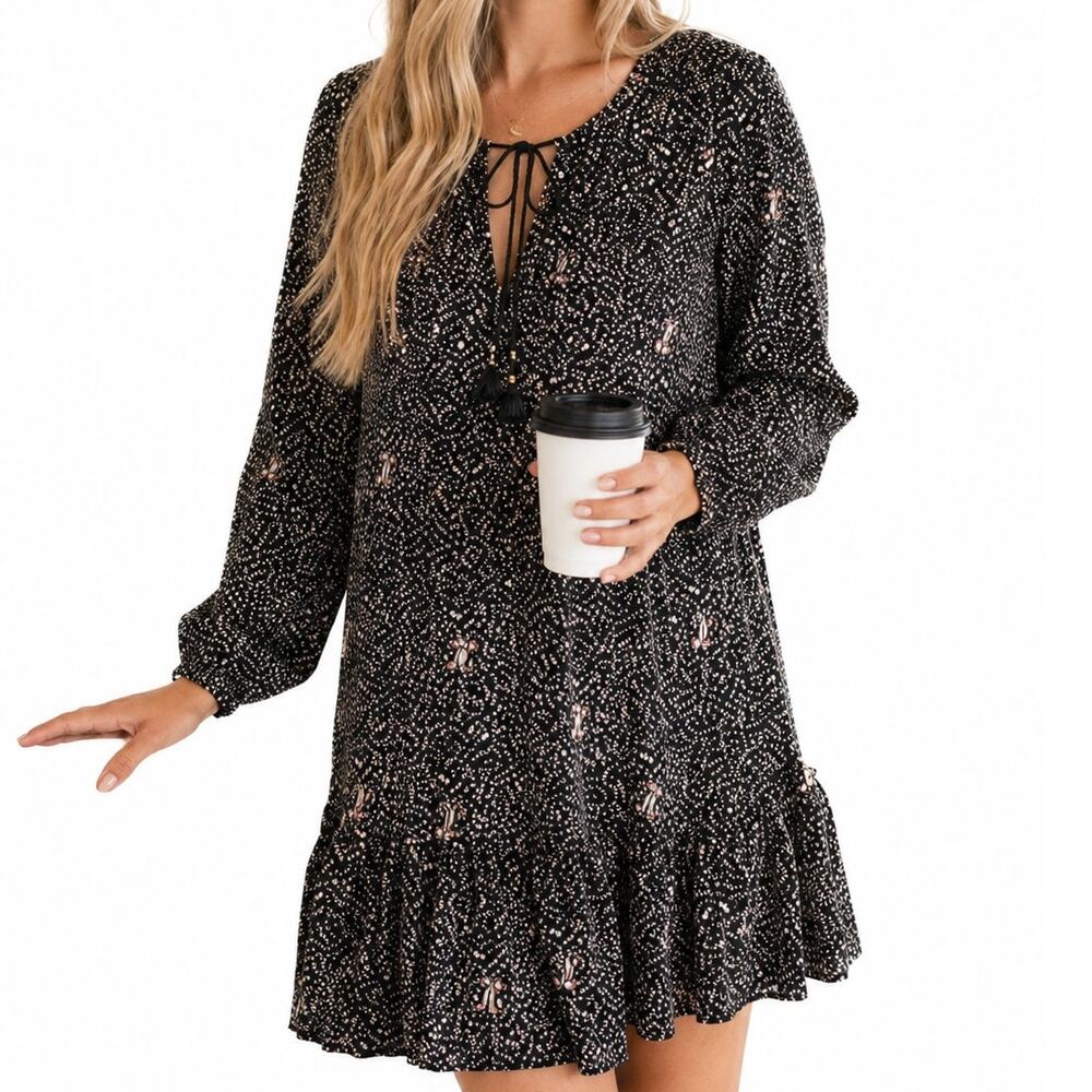 Madewell Silk Boho Ruffle Dress Size 00